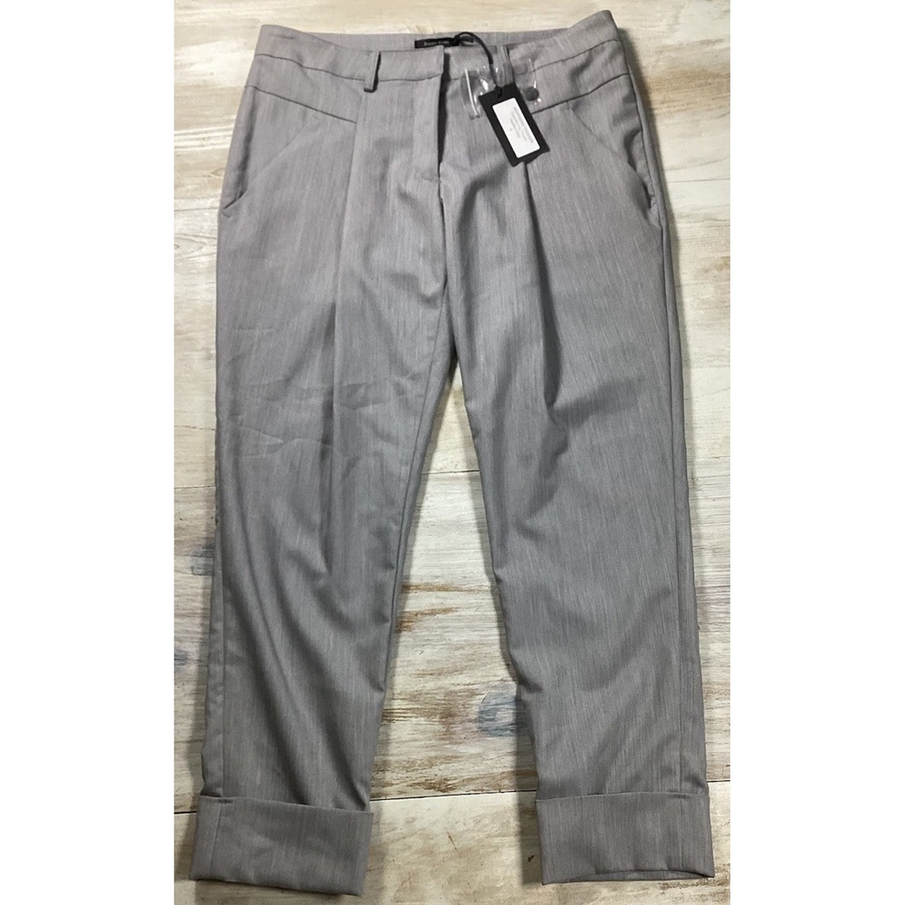 New With Tags James Icon Heather‎ Gray Cigarette Leg Trousers Womens 4 Business